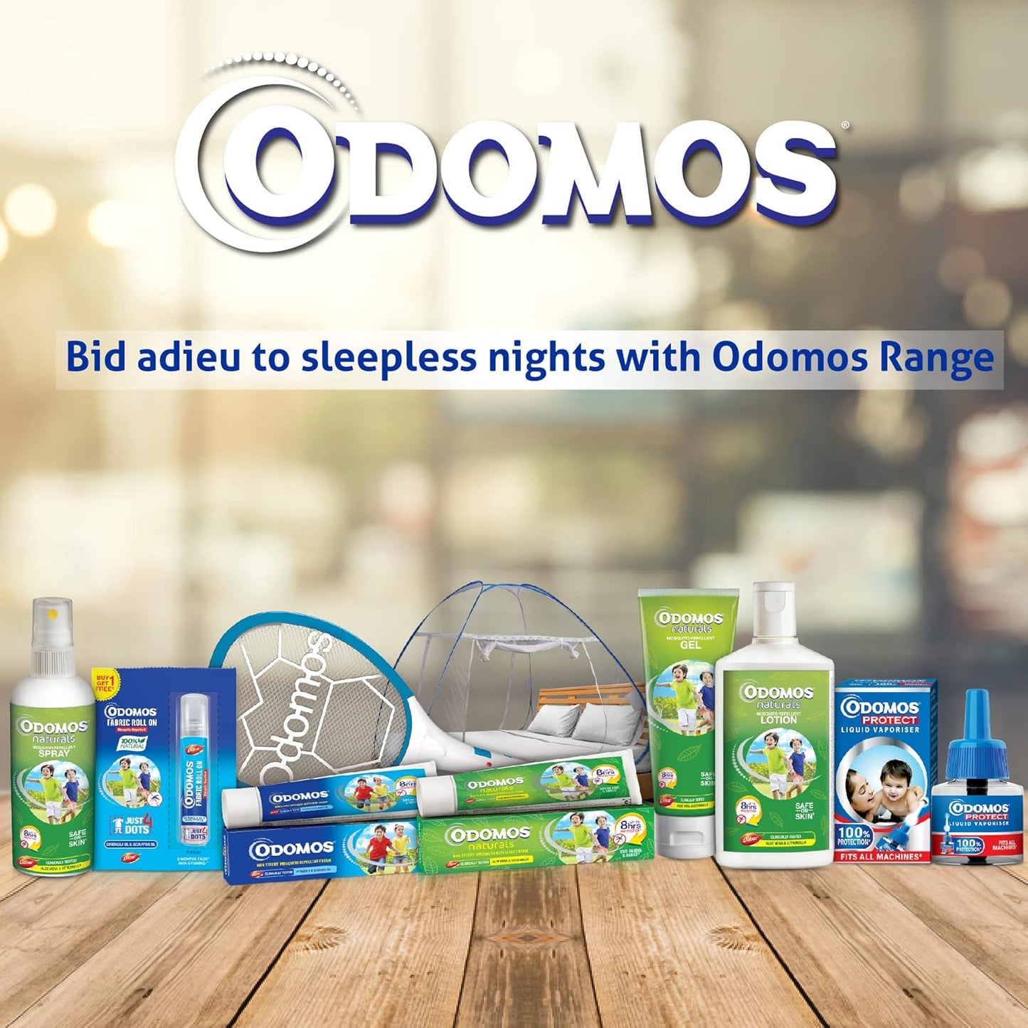Odomos Non-Sticky Mosquito Repellent Cream With Vitamin E & Almond - 100 Gm