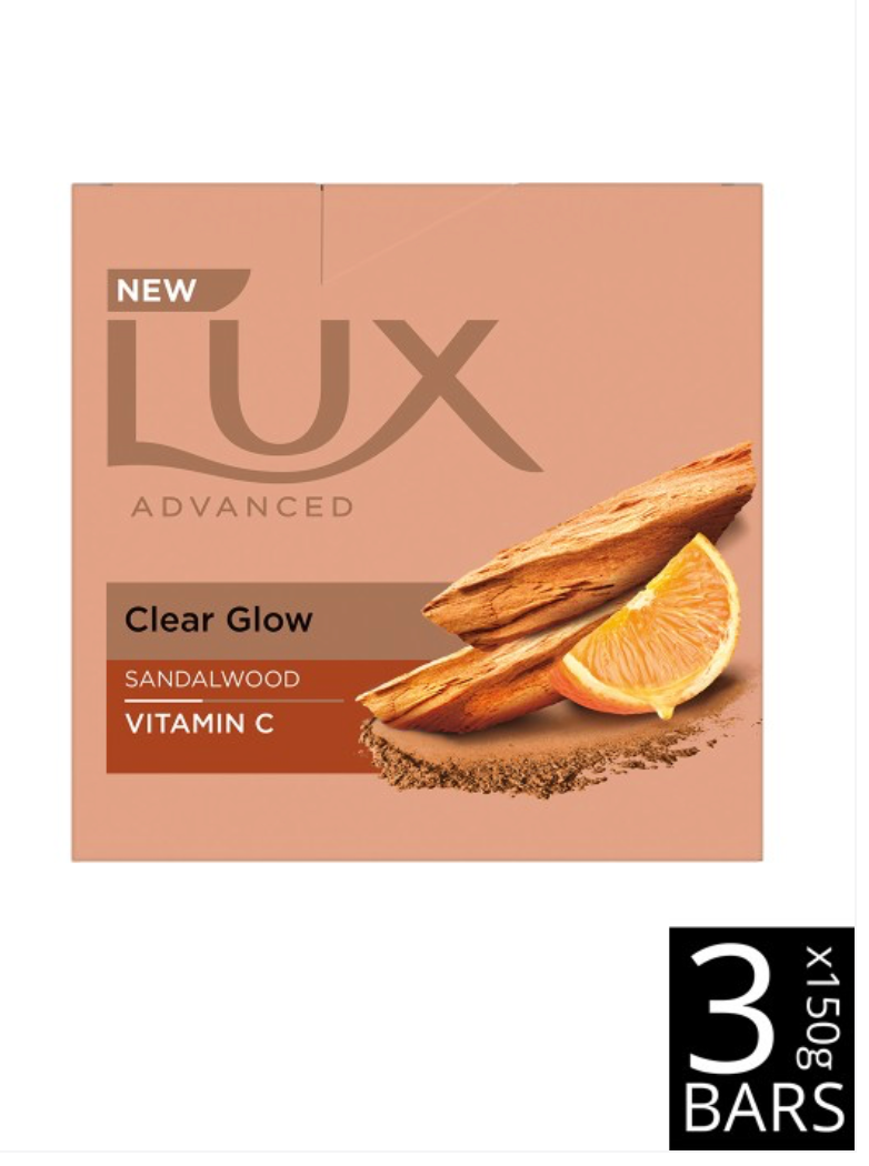 LUX Set of 3 Sandalwood with Vitamin C Bath Soaps