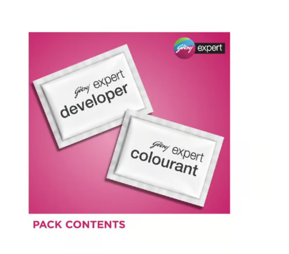 Godrej Expert Hair Colour for Women & Men (Dark Brown) Pack of 4