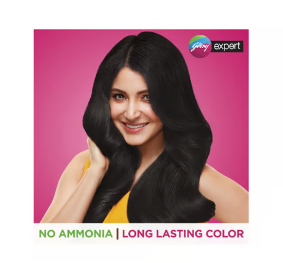 Godrej Expert Hair Colour for Women & Men (Dark Brown) Pack of 4