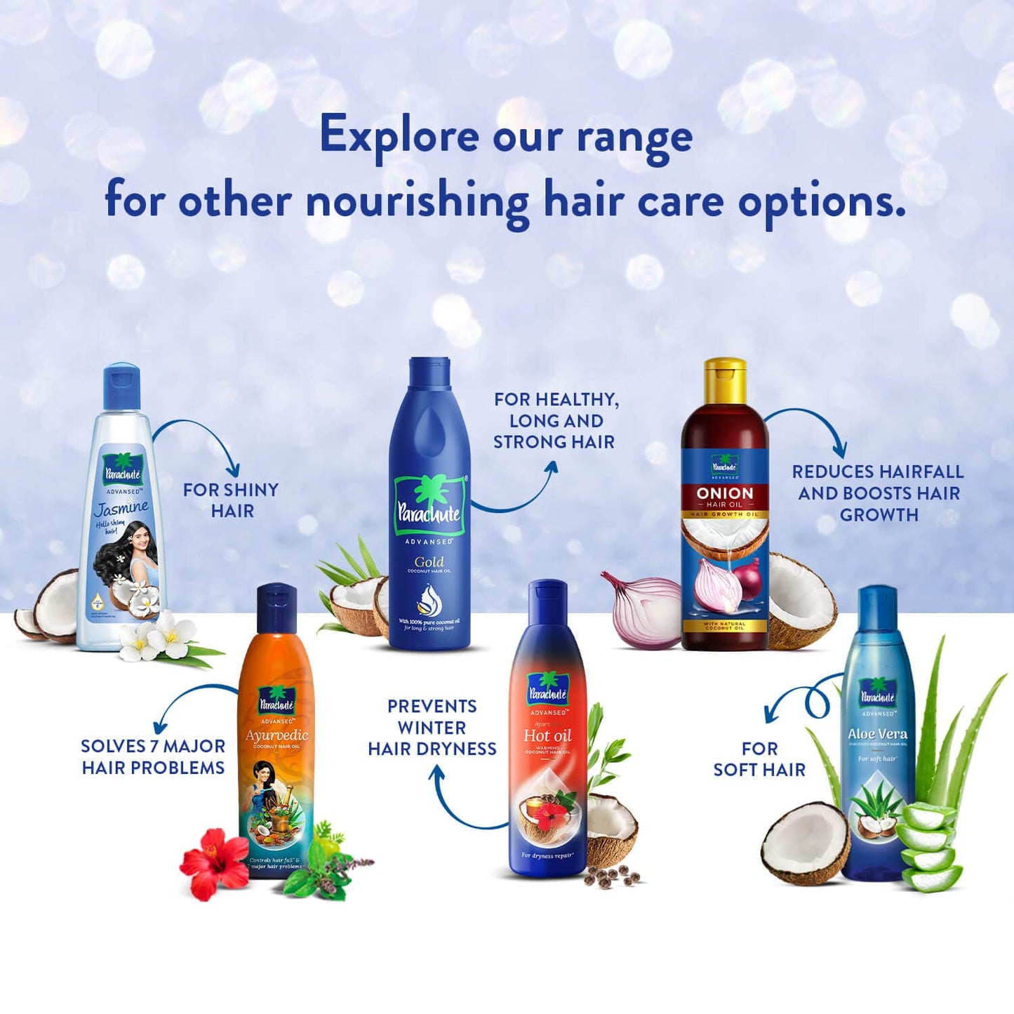 Parachute Advansed Jasmine Coconut Non-Sticky Hair Oil 90 ml