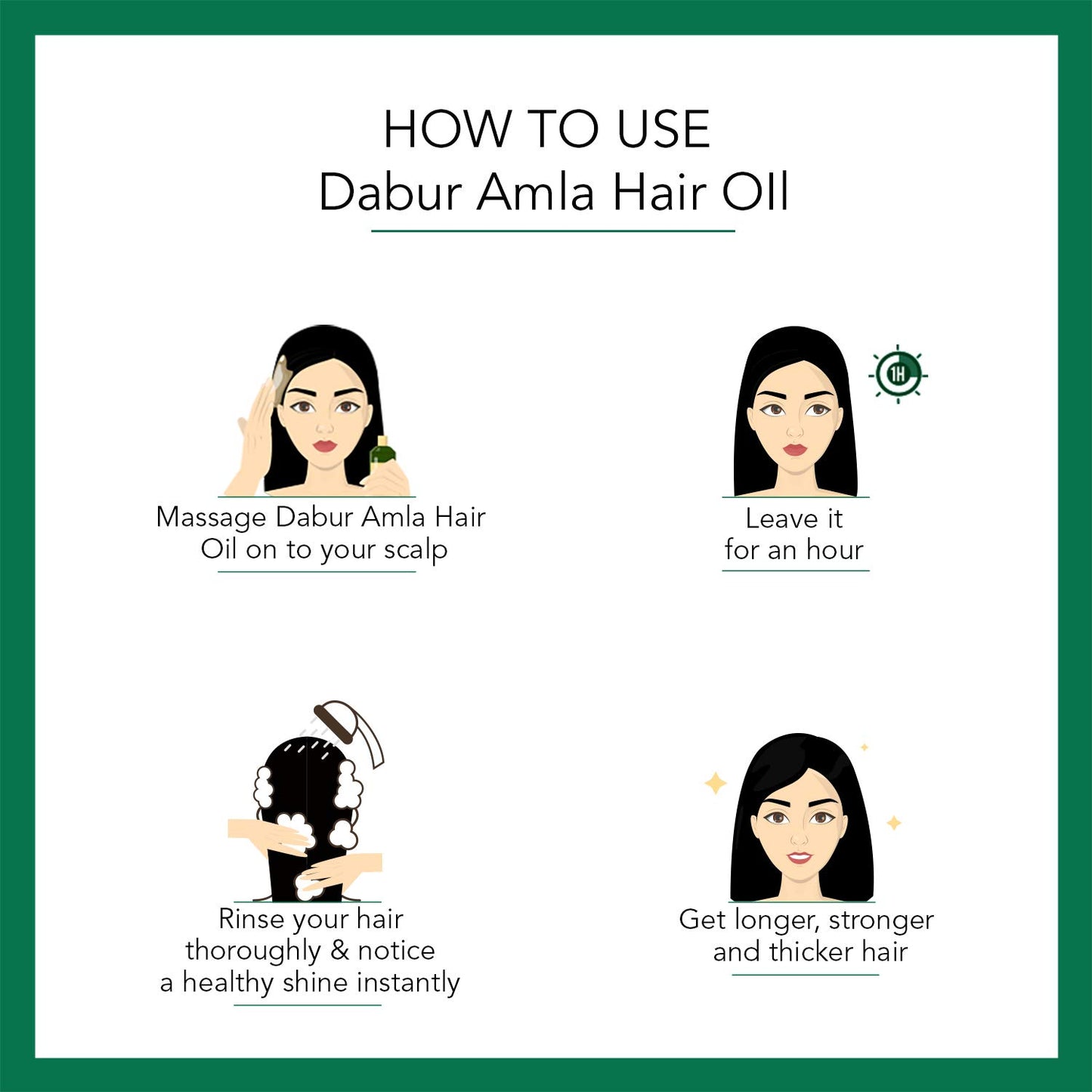 Dabur Amla Hair Oil - for Strong , Long and Thick Hair - 90ml Pack of 5