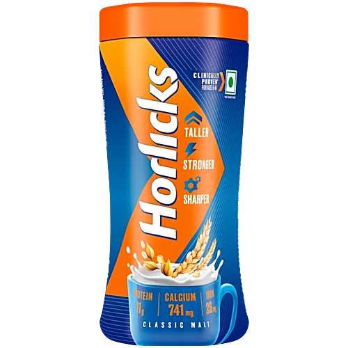 Horlicks Nutrition Drink Plain 500 g Jar