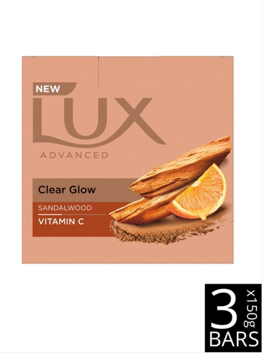 LUX Set of 3 Sandalwood with Vitamin C Bath Soaps