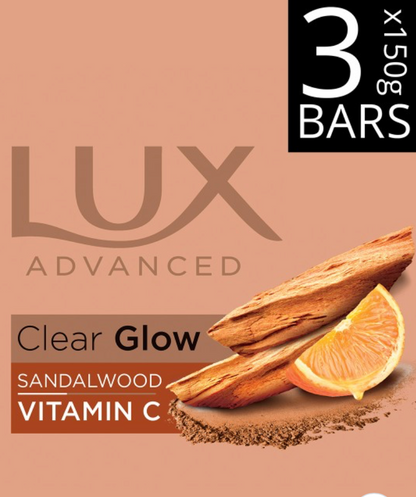 LUX Set of 3 Sandalwood with Vitamin C Bath Soaps