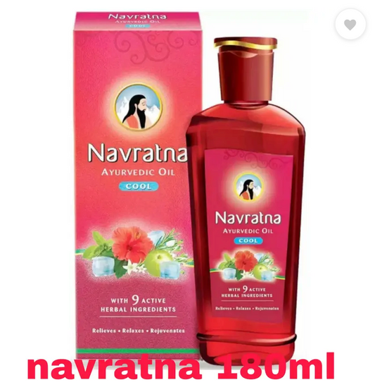 Navratna Ayurvedic oil cool hair oil 180ml Hair Oil  (180 ml)