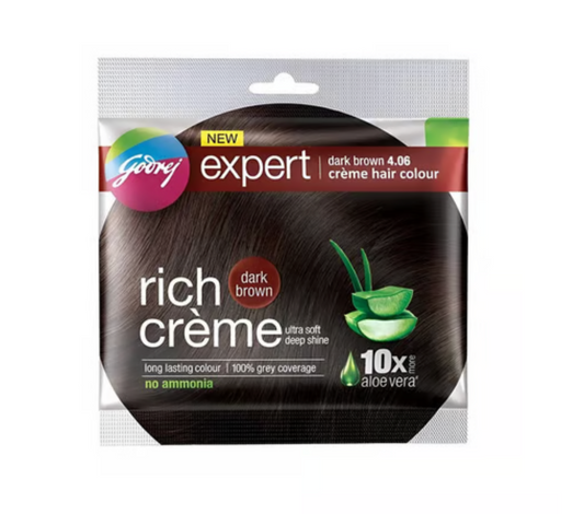 Godrej Expert Hair Colour for Women & Men (Dark Brown) Pack of 4